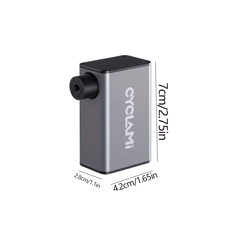 Mini electric bike pump with digital pressure display